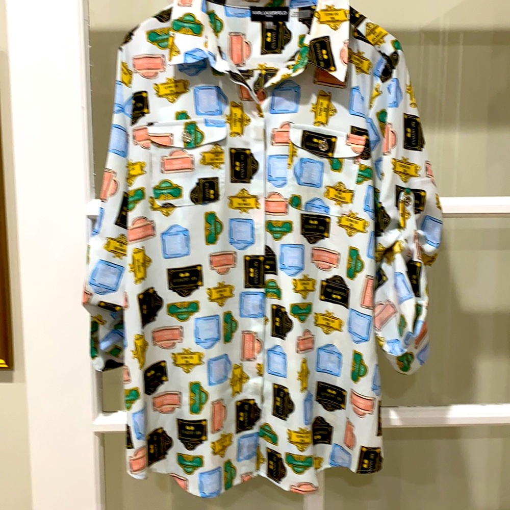 Karl Lagerfeld blouse size 9